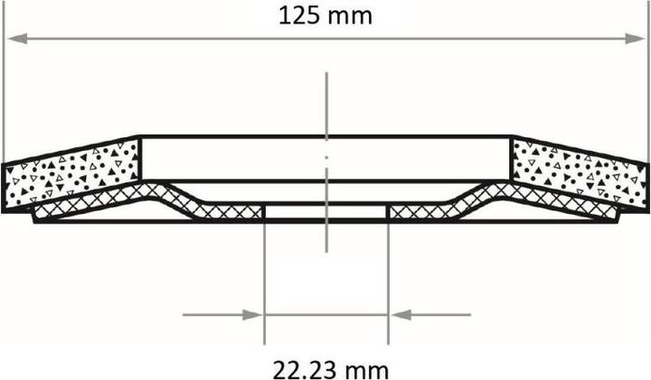 Produktbild Lukas Fächerschleifscheibe SLTR universal Ø 125 mm Zirkonkorund Korn 60