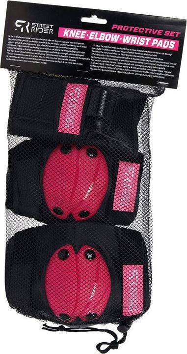 Image du produit Van Manen Veenendaal Van Manen Skater Set de sécurité taille M 6pcs rose/noir (M, Coudes, Genouillère, 6 pièces)
