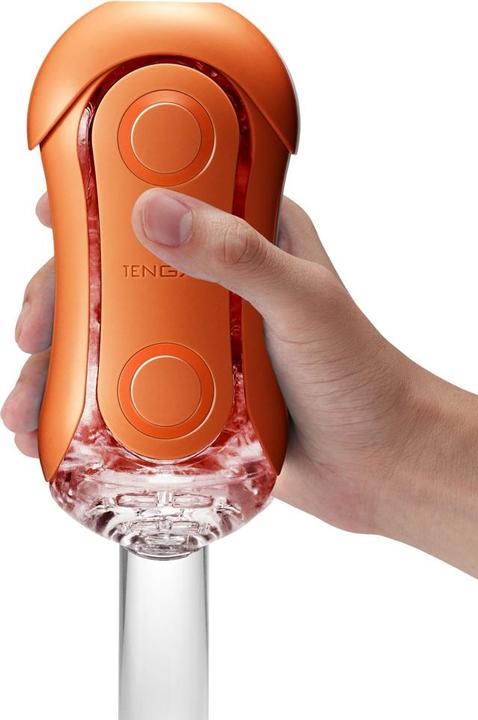 Actual product image Tenga Flip Orb Sunset Orange