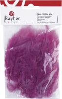 Actual product image Rayher Deco feather, lilac, 10 pieces