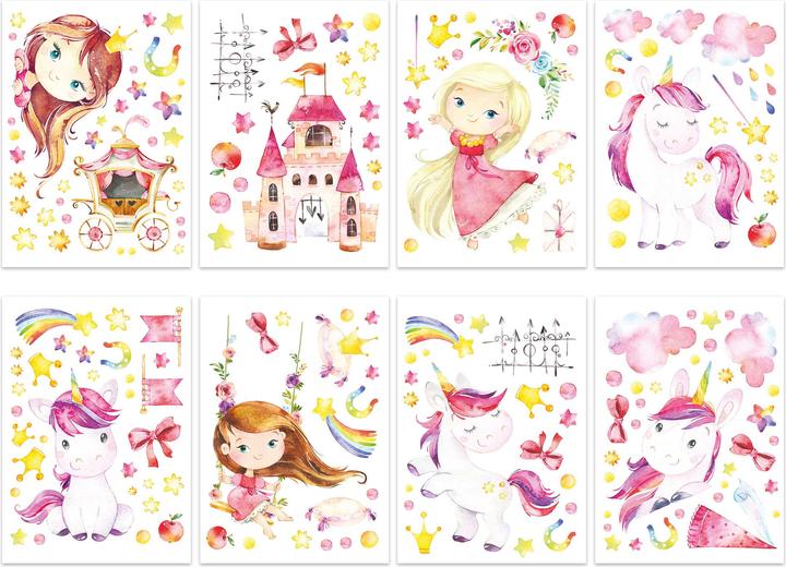 Immagine prodotto Papierdrachen Tatuaggi da parete - Unicorno (2 x 22 x 32 cm)