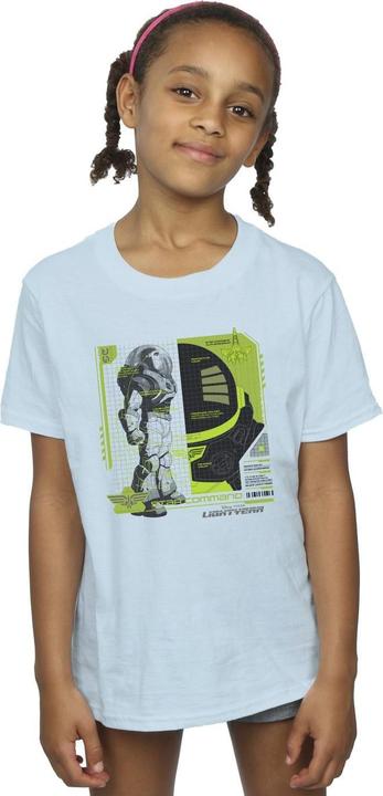Actual product image Disney Girls Lightyear Buzz Tech Panel Cotton T-Shirt (104)