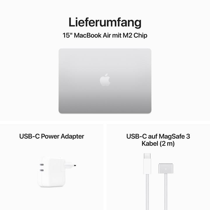 Image du produit Apple MacBook Air - 2023 (15", M2, 8 Go, 256 Go, DE)