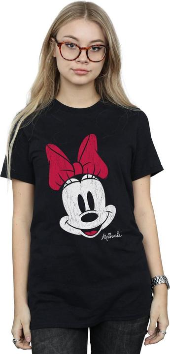 Immagine prodotto Disney Maglietta Boyfriend da donna/ragazzo di Topolino in cotone con segni di distorsione (S)