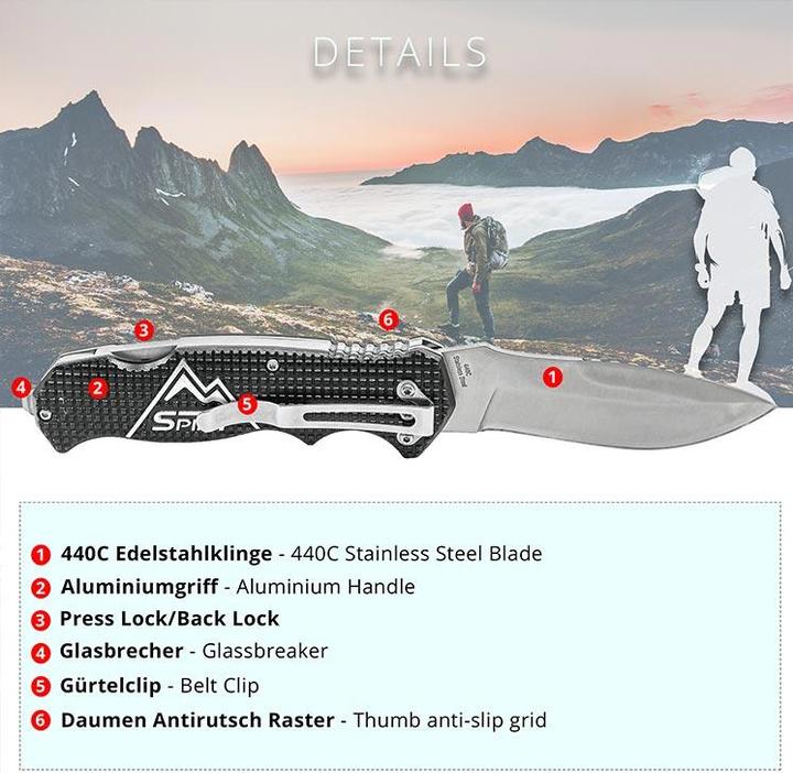Produktbild Outdoor Spirit Klappmesser (8.60 cm)