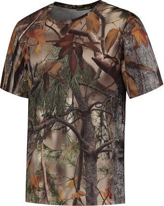 Actual product image Stealth Gear T-shirt short sleeve camo forest print size XXL (M)