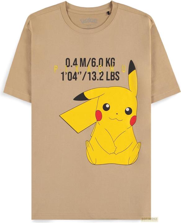 Difuzed Pokemon T-Shirt Beige Pikachu Grösse XXL (XXL)