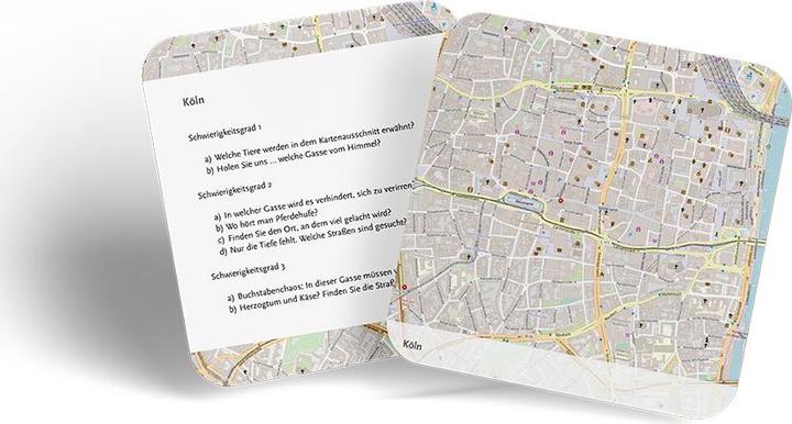 Actual product image City map quiz Major cities in Germany (German)