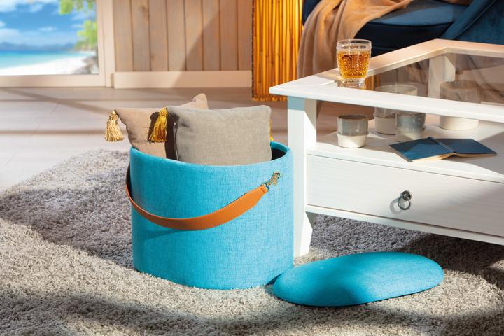 Produktbild Inter Link Hocker Emilia ocean blue