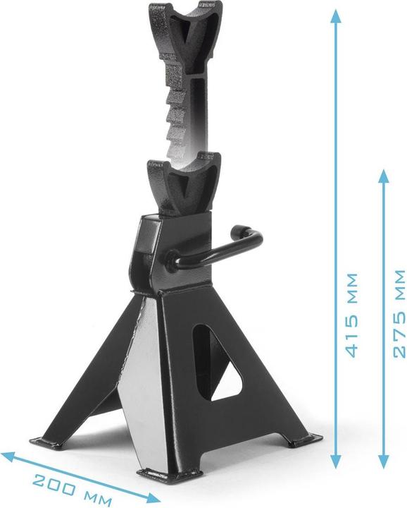 Produktbild Stahlwerk Unterstellbock JS-3 ST 2er Set mit 3 t Tragkraft 275 – 415 mm