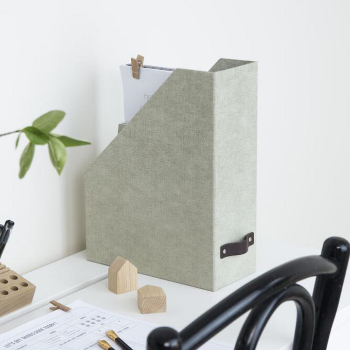 Produktbild Bigso Zeitschriftenbox Leinenbezug Estelle Linen nature (A4)