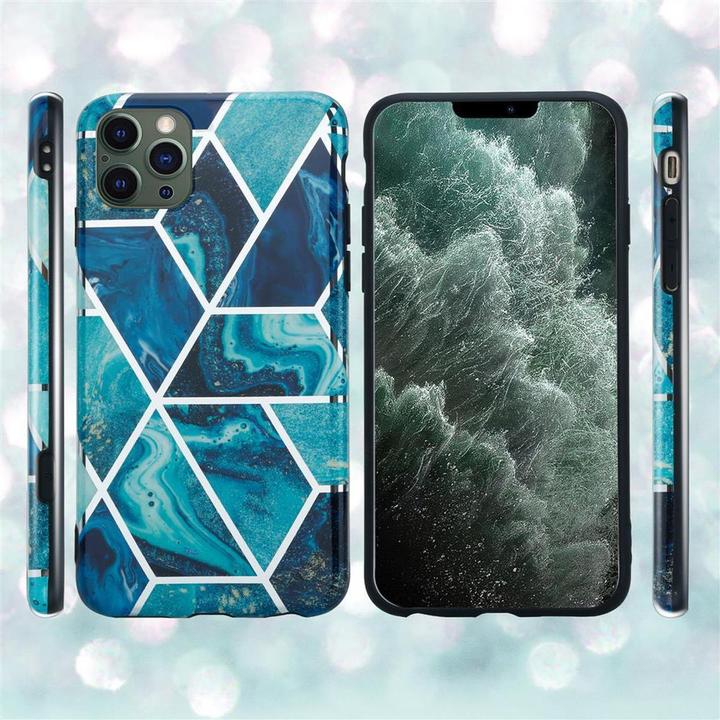 Produktbild Cadorabo IMD TPU Bunter Marmor Cover (Apple iPhone 12 Pro Max)