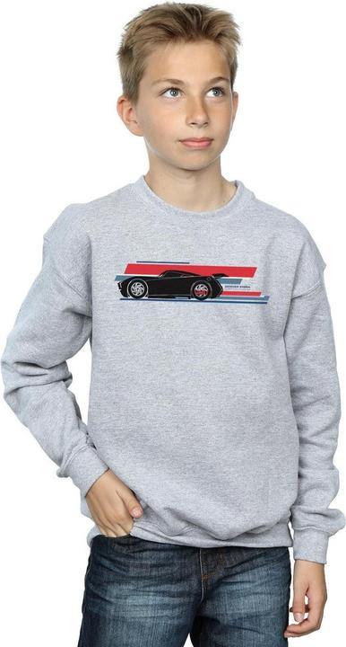 Actual product image Disney Boys Cars Jackson Storm Stripes Sweatshirt (140, 146)