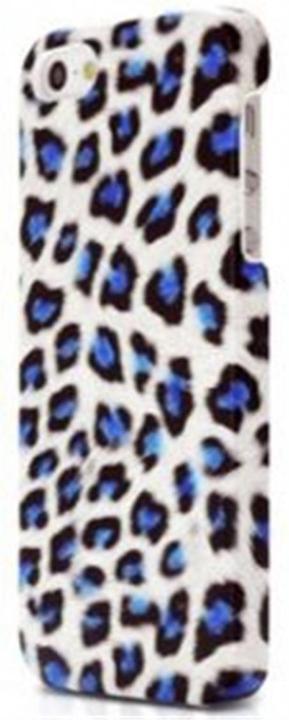 Produktbild Ultra Case Wild Cat Case für iPhone 5/5S/SE Leopardenmuster Weiss/Blau (Apple iPhone 5, Apple iPhone 5s)