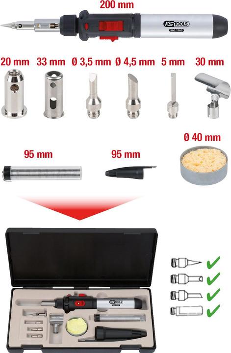 Actual product image KS Tools Micro soldering set. 10 pcs. 960.1160