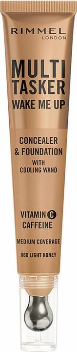 Rimmel London Rimmel Multi-Tasker Wake Me Up Foundation & Concealer 20ml 060 Light Honey (060 Light Honey)