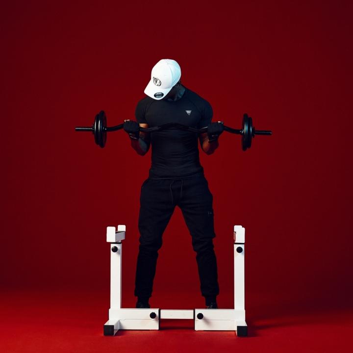Produktbild Gorilla Sports Verstellbare Curlhantel Ablage