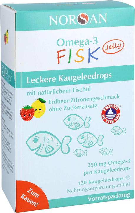 Produktbild Norsan Omega-3 Kids Jelly (120 Stk) (120 Stück, Bonbon, 261 g)