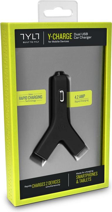 Image du produit Tylt Y-Charge Chargeur de voiture USB double