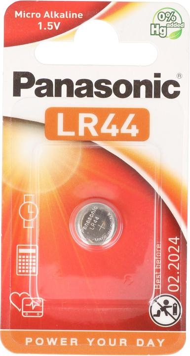 Image du produit Panasonic Micro alcaline LR44 (1 pcs, LR44, 105 mAh)