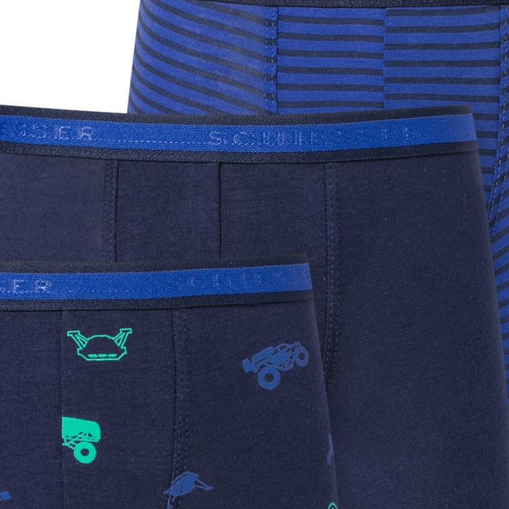 Actual product image Schiesser 3 Pack 95/5 Organic Cotton Retro Short / Pant (92, pack of 3)