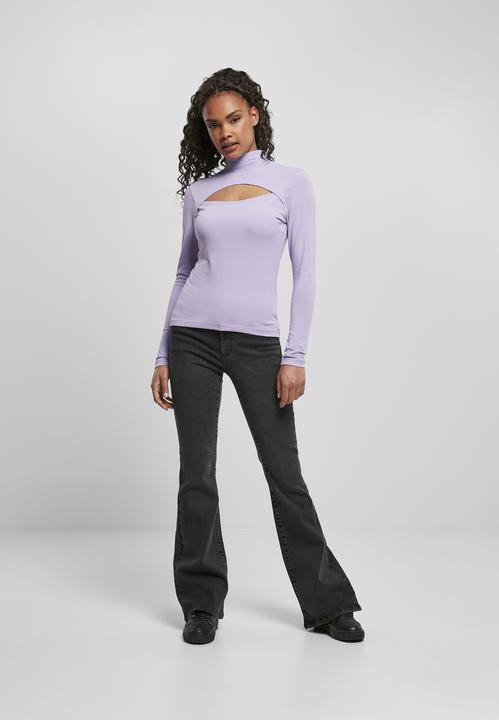Image du produit Urban Classics Manches longues à col roulé avec découpes pour femmes (XXL)