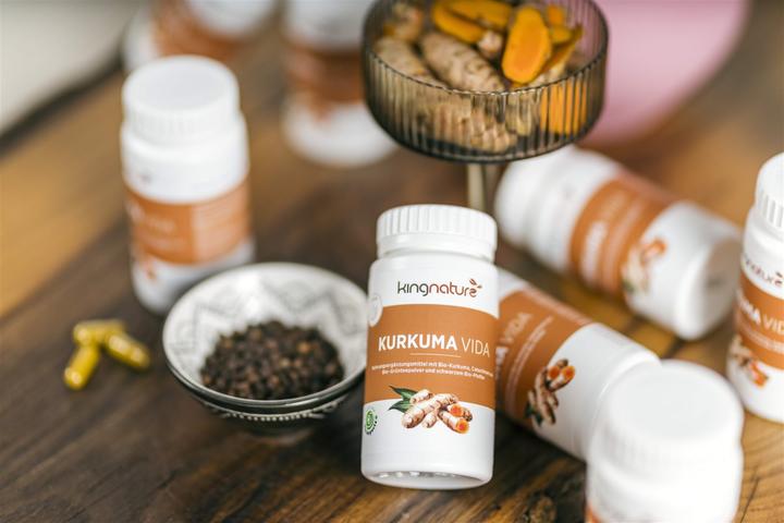 Immagine prodotto Kingnature Kurkuma Vida (72 Pezzo/i, Pillole, 82 g)