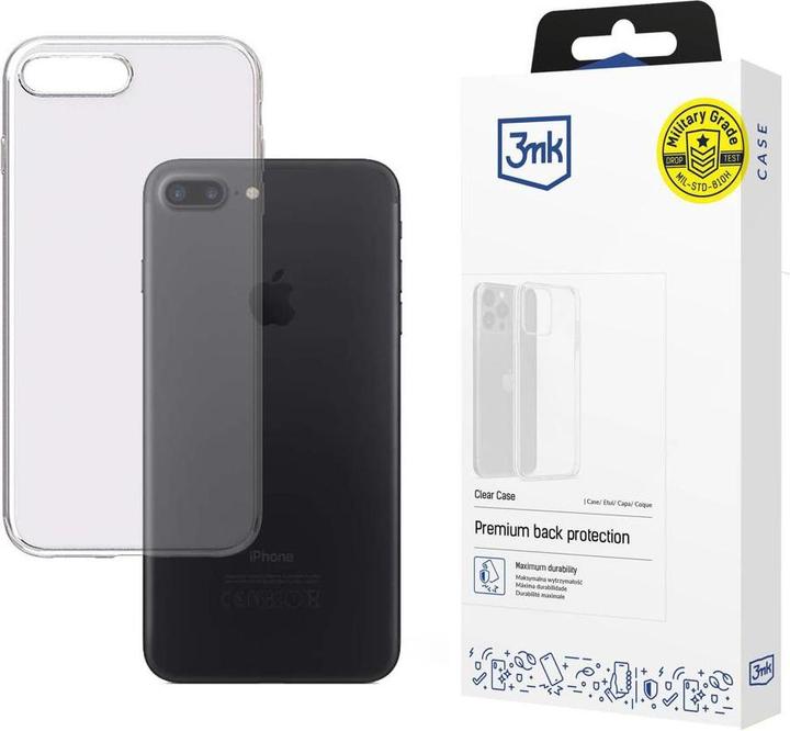Immagine prodotto 3MK Custodia trasparente Cover posteriore, Apple, iPhone 7 Plus/8 Plus, TPU, trasparente (Apple iPhone 7 Plus)