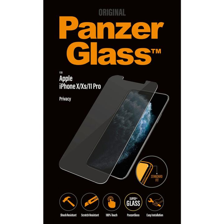 Actual product image PanzerGlass Privacy (1 Piece, Apple iPhone XS, Apple iPhone 11 Pro, Apple iPhone X)