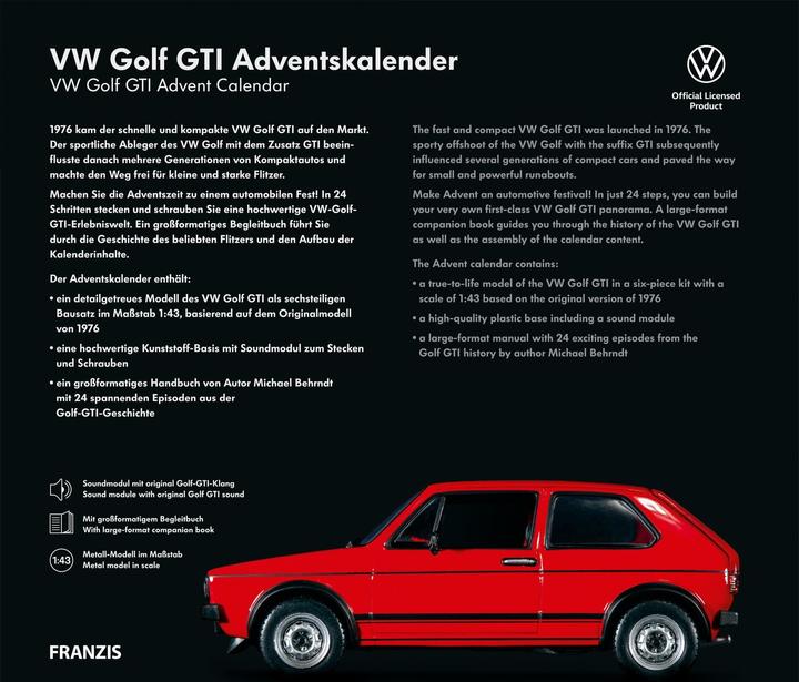 Actual product image Franzis VW Golf GTI