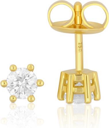 Produktbild Muau Ohrstecker 6-Griff-Fassung (750/18K Gelbgold)