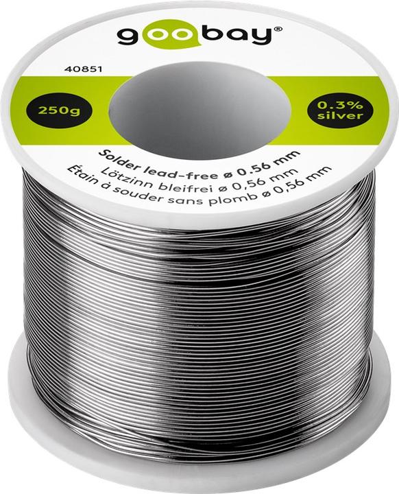 Produktbild Goobay Lötzinn bleifrei, ø 0,56 mm, 250 g (Lötzinn)