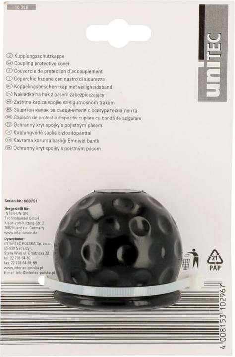 Actual product image Unitec Coupling protection cap