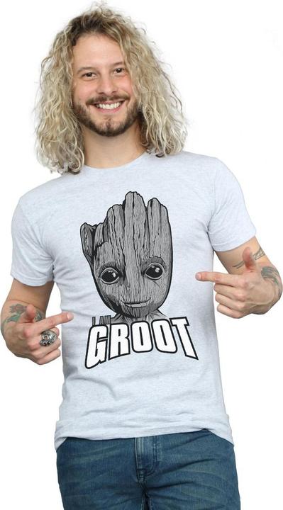 Produktbild Guardians Of The Galaxy Groot Face TShirt (L)