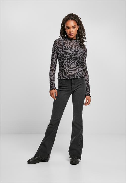 Produktbild Urban Classics Ladies AOP Mesh Turtleneck Longsleeve (M)