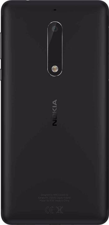 Actual product image Nokia 5 (16 GB, Mat Black, 5.20", Dual SIM + SD, 13 Mpx, 4G)