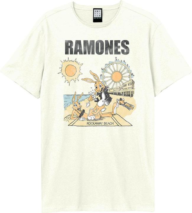 Immagine prodotto Amplified Rockaway Beach Maglietta Ramones Adulto Unisex (M)