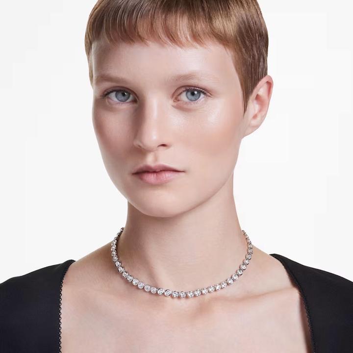 Image du produit Swarovski Imber Tennis Collier rond blanc (Métal Swarovski, 42 - 50 cm)