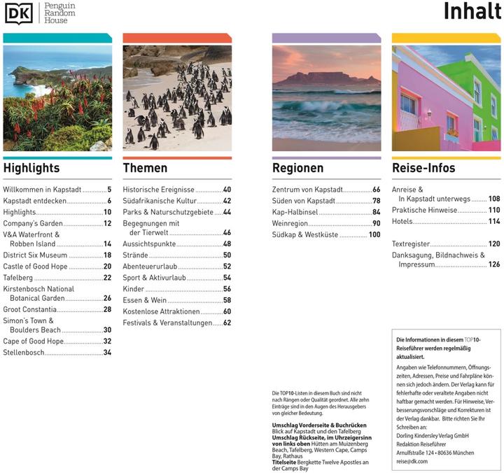 Produktbild TOP10 Reiseführer Kapstadt (Deutsch, DK Verlag Reise, 2023)