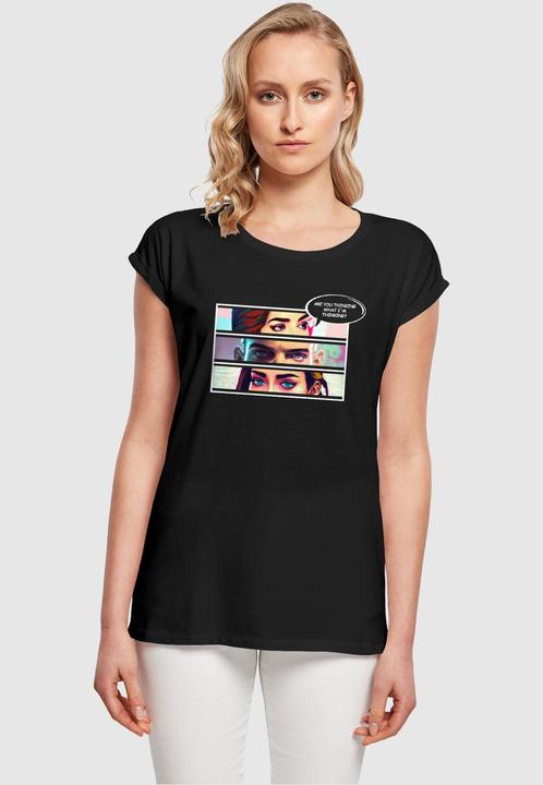 Produktbild Merchcode Ladies Thinking Comic Extended Shoulder Tee - 117875 (4XL)
