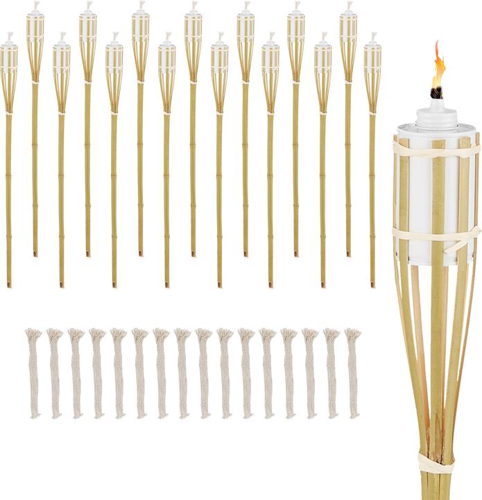 Produktbild Relaxdays 16x Gartenfackel