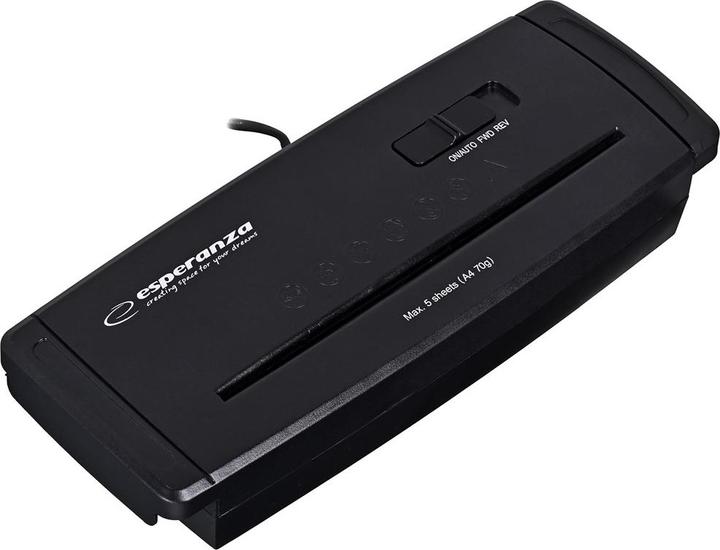 Actual product image Esperanza EN104 shredder strip shredding (Strip cut)