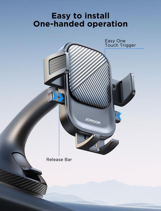 Image du produit Joyroom Support téléphone de voiture JR-OK6 sur le tableau de bord - noir