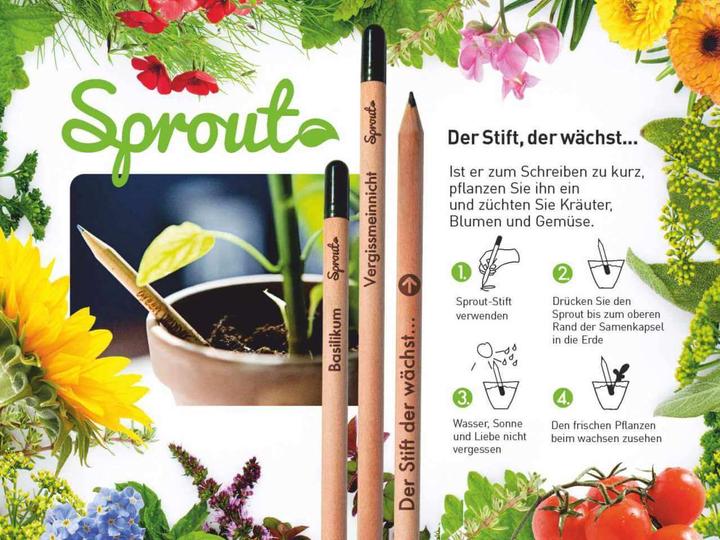 Actual product image Sprout Pencil with forget-me-not seeds (0.50 mm, HB, 1 x)