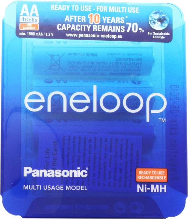 Actual product image Panasonic Battery HR-3UTGB 4x and AccuCell storage box AA (4 pcs., AA, 2000 mAh)