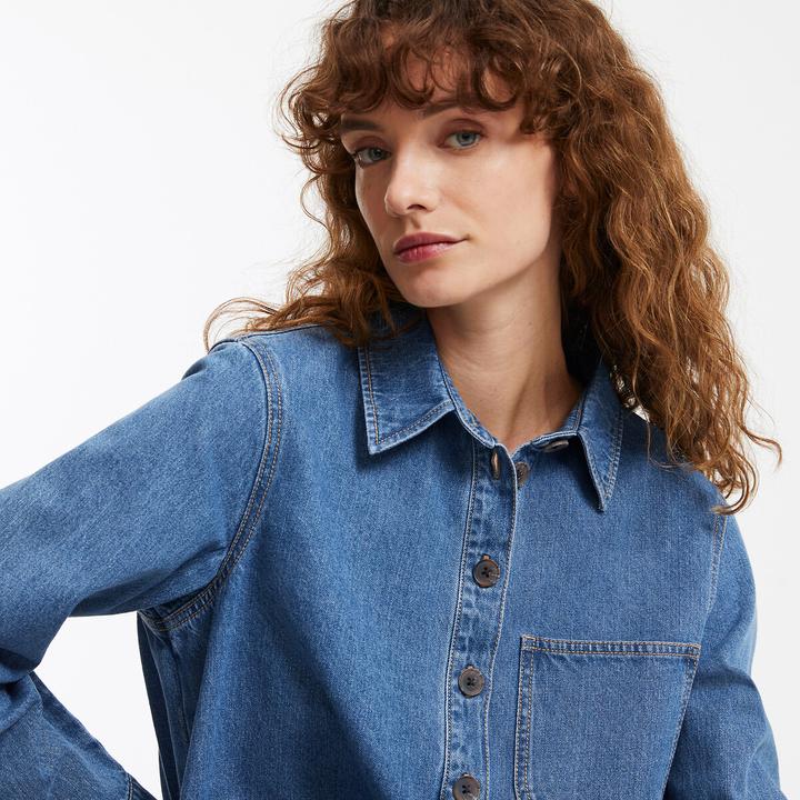 Image du produit La Redoute Collections Robe courte en jean Signature ALBANE (38)