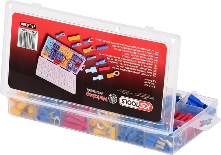 Actual product image KS Tools Assortment of crimp connectors, 360 pcs.
