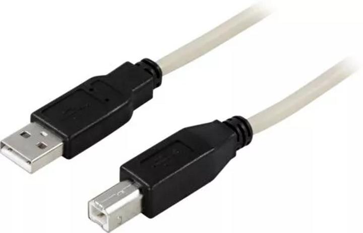 Deltaco USB 2.0 Cable A/B - 2m - 2 m - USB A - USB B - mâle/mâle - 480 Mbit/s (2 m, USB 2.0)