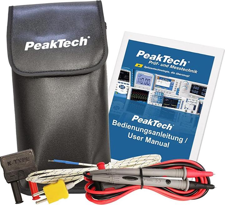Immagine prodotto Peaktech Pinza amperometrica 1000A AC e multimetro digitale P1610 (CAT III 600V)
