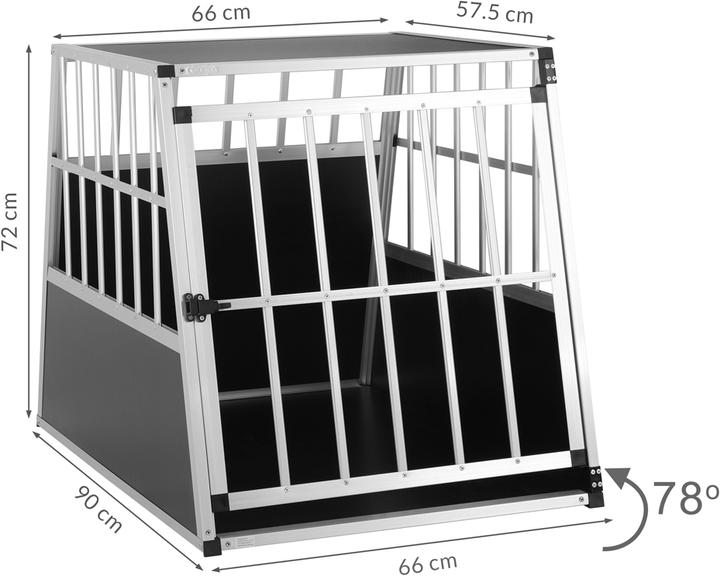 Immagine prodotto Cadoca Box per il trasporto di cani (Cane, Pieghevole, Lavabile)